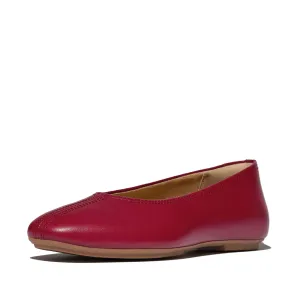 FITFLOP Women's Delicato High-Cut Soft-Leather Ballet Flats (A0P)