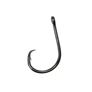 GAMAKATSU Octopus Circle Straight Eye 4x Strong 25-Pack NS Black Hooks