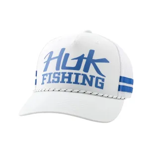 HUK Men's Fishing Rope White Hat (H3000578-100-1)