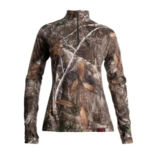 KINGS CAMO Women's XKG Elevation 1/4 zip Tee (XKGL5206)