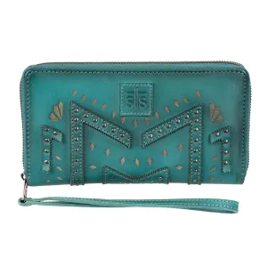 STS Wayfarer Turquoise Juniper Bifold Wallet (65010)