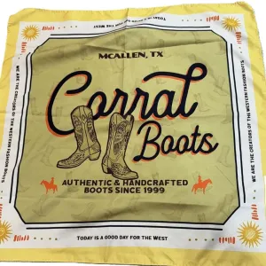 CORRAL McAllen Yellow Western Bandana (MCA)