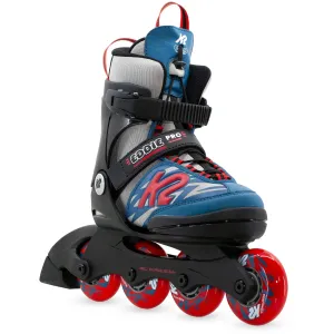 K2 SKATES Youth Eddie Pro Gray Blue Adjustable Inline Skates (SK26218800)