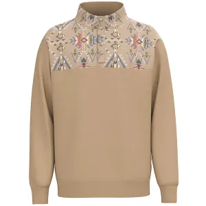 HOOEY Men's Stevie Tan/Altec Pullover (HH2609TNAZ)