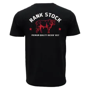 HOOEY Men's Charbray Rank Stock Pocket Black T-Shirt (HT2619BK)