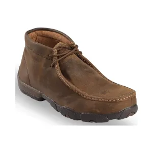 TWISTED X Mens Driving Distressed Saddle Moccasins