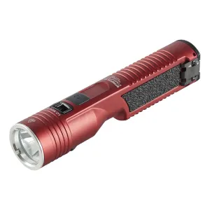 STREAMLIGHT Stinger 2020 S 2000 Lumens 120V AC/12V DC Red Rechargeable Flashlight w/ PiggyBack Charger (78221)