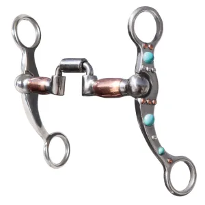 PROFESSIONAL'S CHOICE Turquoise Dot Shank Hinged Port Bit (PCB-144)