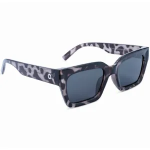 OPTIC NERVE Unisex Afterglow Crystal Gray Demi Frame with Smoke Lens Sunglasses (22830)