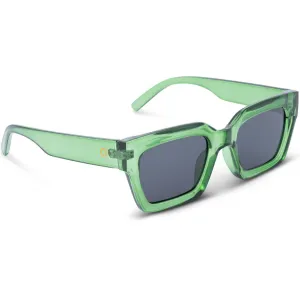 OPTIC NERVE Unisex Afterglow Shiny Crystal Green Frame with Smoke Lens Sunglasses (22758)