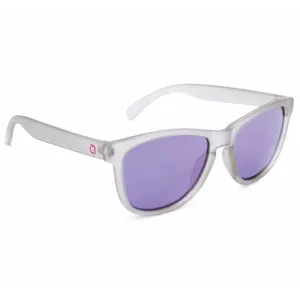 OPTIC NERVE Unisex Fairplay Crystal Gray Frame with Smoke Lens/Purple Mirror Sunglasses (22695)