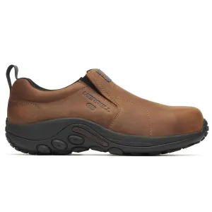 MERRELL Men's Jungle Moc Leather Hi-Vis Carbon Fiber Static Dissipative 10 Low Work Shoes (J0080)