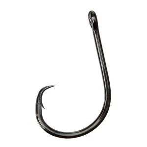 GAMAKATSU Octopus Circle Straight Eye 4x Strong 25-Pack NS Black Hooks