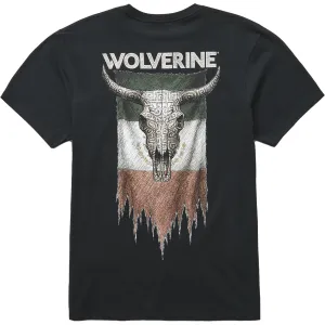 WOLVERINE Men's Aztec Steer Black Short Sleeve Graphic Tee (W1220188-1021)