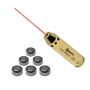 GRITR Red Laser Bore Sighter for Pistols/Rifles w/ Included Batteries