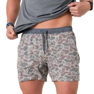 BURLEBO 5.5in Classic Deer Camo Athletic Shorts (55AS-CDC)