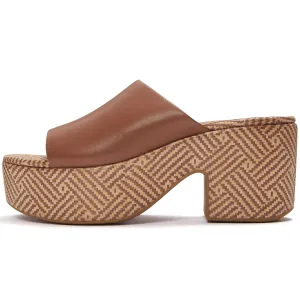 FITFLOP Platfforms Graphic-Weave Leather Heeled Slides (A5N)