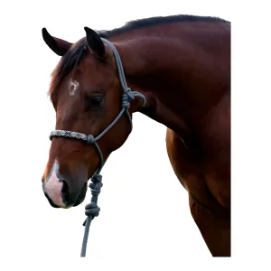 PROFESSIONAL'S CHOICE Beaded Charcoal Rope Halter (HRB-CHA)