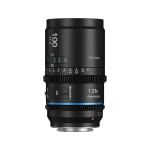 SIRUI Astra T1.8 1.33x 100mm E Mount Blue Streak Full-Frame Autofocus Anamorphic Cine Lens (AST-100-EB)