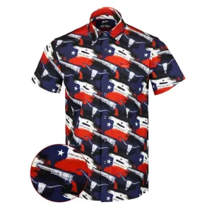 RETRO RIFLE Retro Texas Button Up Short Sleeve Shirt (44928001)