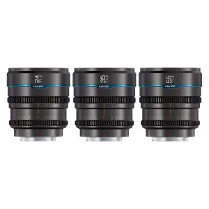 SIRUI Nightwalker Series 24/35/55mm Black T1.2 Cine Lens Set