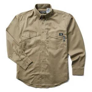 WOLVERINE Men's FR Twill Flame-Resistant Button-Down Collar Long Sleeve Shirt (W1203320)