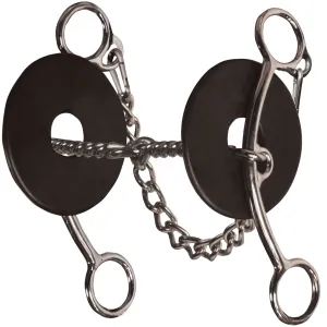 PROFESSIONAL'S CHOICE Brittany Pozzi Lifter Series Medium Shank Twisted Wire Snaffle Bit (BPB-113)