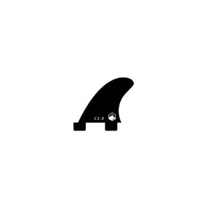 LIQUID FORCE Center Black Dual Tab Fin