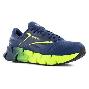 REEBOK Men's FloatZig Composite Toe Blue/Lime Athletic Work Shoes (RB3032)
