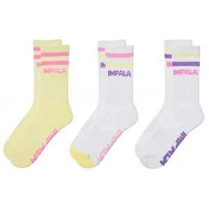 IMPALA Stripe 3-Pack Socks (IM787000-1Sz)