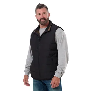 BERNE Men's Channel Quilt Ripstop Flannel-Lined Vest (V26)