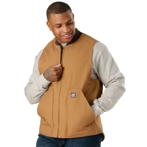 BERNE Men's Heritage Brown Duck Work Vest (V812BD)
