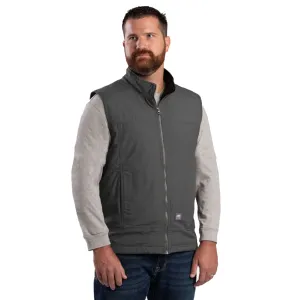 BERNE Men's Heartland Fleece-Lined Slate Ripstop Vest (V817SLA)
