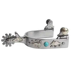 PROFESSIONAL'S CHOICE Men's 1in Turquoise Feather Spur (PCSP-130)