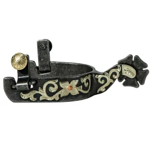 PROFESSIONAL'S CHOICE 1in Cloverleaf Rowel Silver Spur (PCSP-1041)