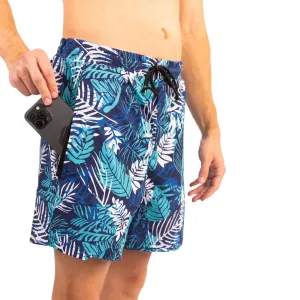 DRY POCKET Men's Caribbean Palms Waterproof Swim Shorts