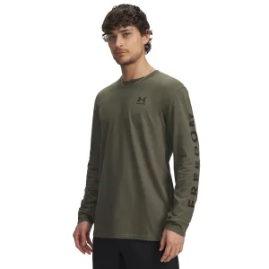 UNDER ARMOUR Men's Freedom Flag Black/White Long Sleeve T-Shirt (6007922-001)