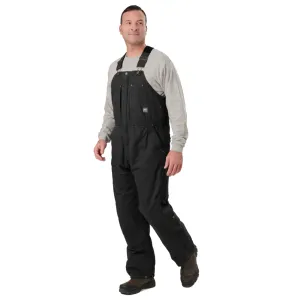 BERNE Men's Heartland Insulated Washed Duck Bib Overall (B377)