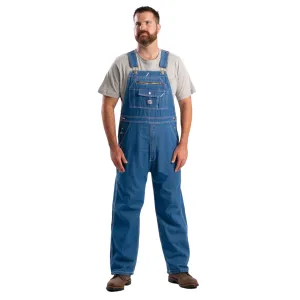 BERNE Men's Vintage Unlined Washed Denim Bib Denim Overall (B913DN)