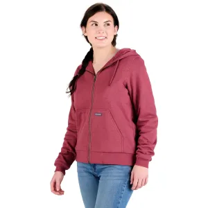 BERNE Women's Heritage Grid Fleece-Lined Full-Zip Hooded Sweatshirt (WSZ108)
