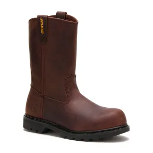 CAT Men's Revolver Steel Toe Dark Brown Work Boots (P89516)