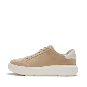 FITFLOP Women's RTG Hazelnut Suede Snake Lace Up Sneakers (ABZ-740)