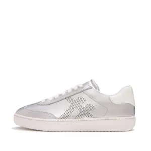FITFLOP Women's The Dash FF Silver Metallic T-Toe Trainers (ACH-011)