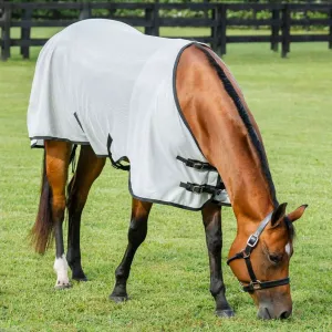 HORSEWARE IRELAND Amigo Bug Rug Quarter Horse (No Hood) Silver/Black Fly Sheet (AFRNWQ-IK00)