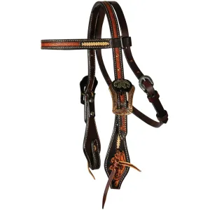 PROFESSIONAL'S CHOICE Heritage Rawhide Braided Pony Browband Headstall (3P4041-PONY)