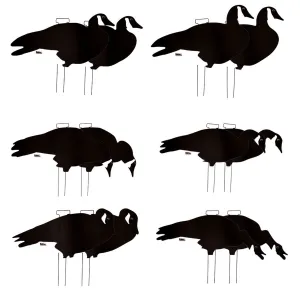 AVERY 6-Pack Pro-Grade Silhouette Black/White Decoys (77001)
