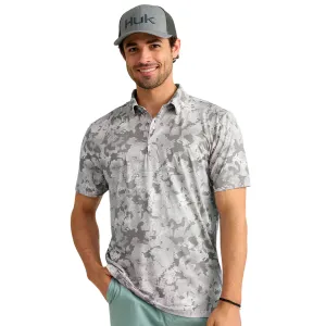 HUK Men's KC Airweight Printed Performance Polo (H1200635)