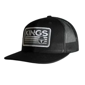 KINGS CAMO Gradient Black Patch Hat (511-B/B-GRADIENT)