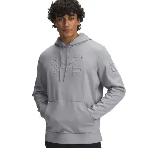 UNDER ARMOUR Men's Freedom Armour Fleece Emboss Black/Anthracite Hoodie (6004092-001)