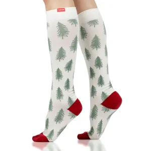 VIM&VIGR Spruced Up Cotton 15-20 mmHg Cream/Olive Compression Socks (V1C-176A-1402)